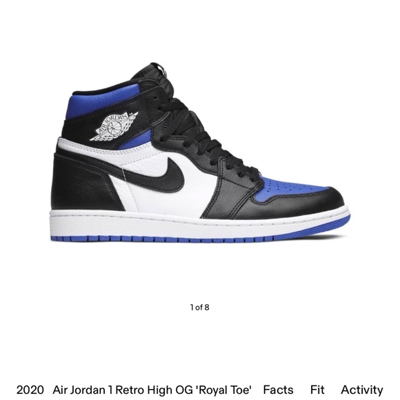 2020 Air Jordan retro high og royal toe - Picture 1 of 1